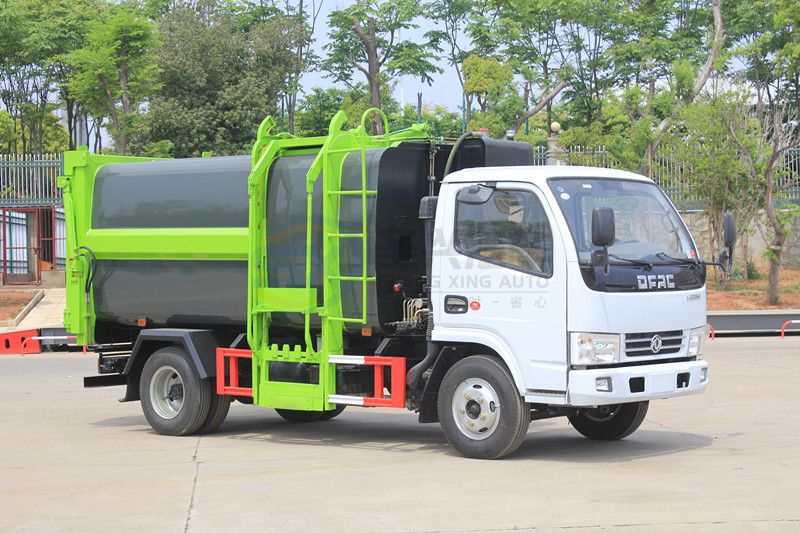 藍牌7.5方東風多利卡壓縮式掛桶垃圾車