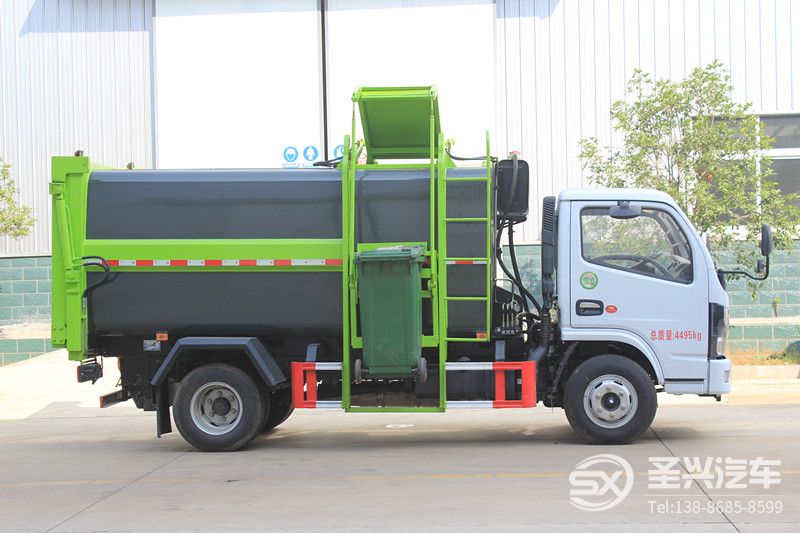 國六-東風(fēng)多利卡側(cè)裝壓縮式垃圾轉(zhuǎn)運(yùn)車