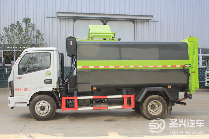國六-東風(fēng)多利卡側(cè)裝壓縮式垃圾轉(zhuǎn)運(yùn)車