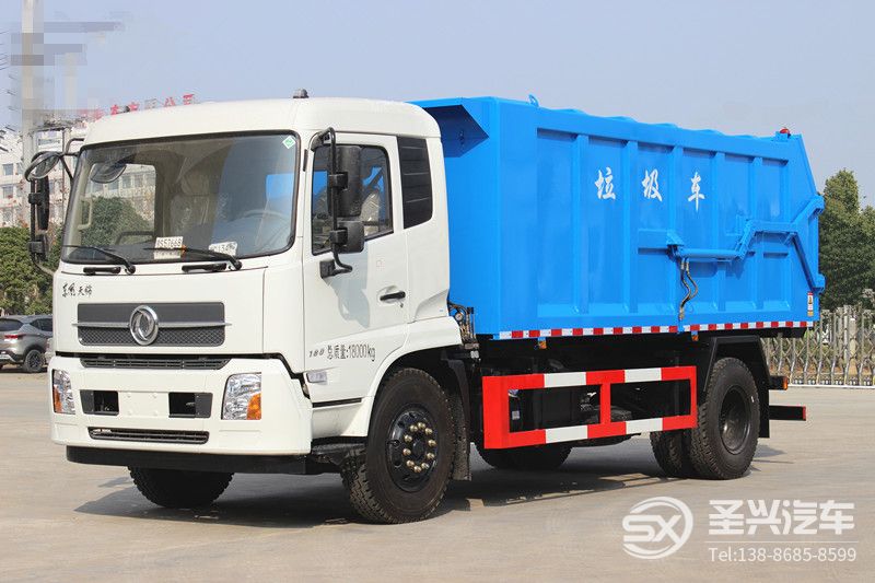 東風(fēng)天錦對接式垃圾轉(zhuǎn)運(yùn)車