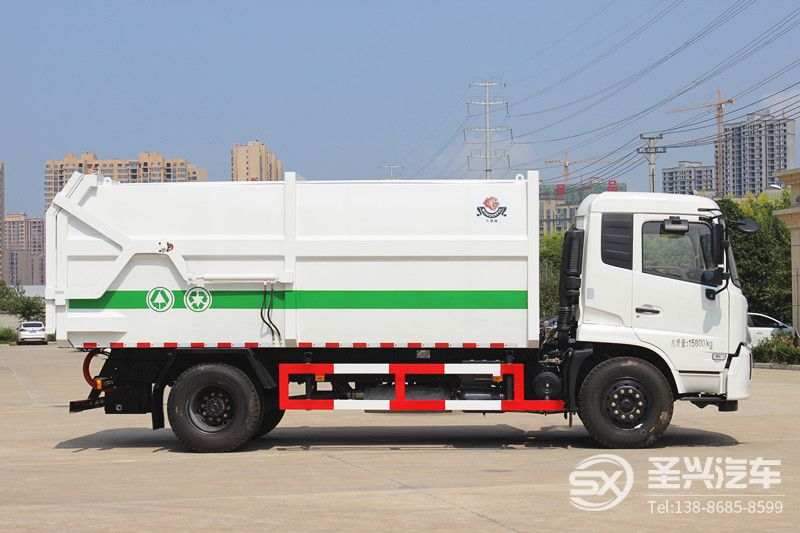東風(fēng)天錦對(duì)接式壓縮垃圾轉(zhuǎn)運(yùn)車(chē)