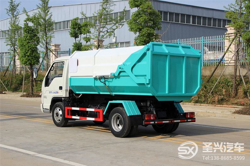 福田時(shí)代4方側(cè)裝掛桶垃圾轉(zhuǎn)運(yùn)車