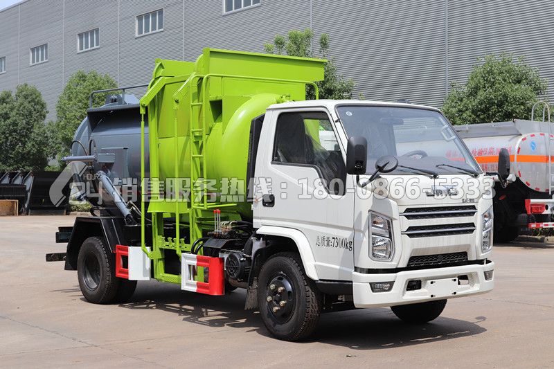 國六-江鈴順達(dá)罐式餐廚垃圾車4方