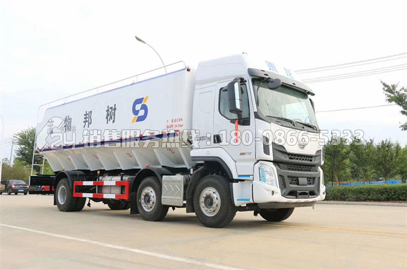 國(guó)六-柳汽乘龍H5三軸散裝飼料車32m3